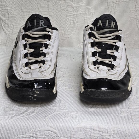 Vintage 90s Nike Air Black White Sneakers Size 7 Just Do It Swoosh Collectable - Picture 5 of 11